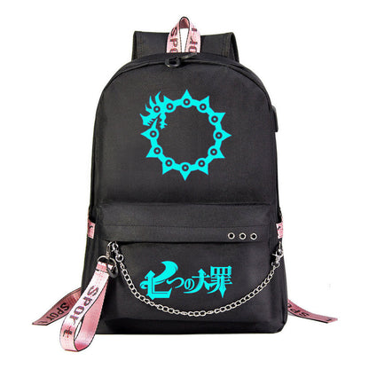 Usb Youth Student Backpack For Boys And Girls Leisure Travel Backpack