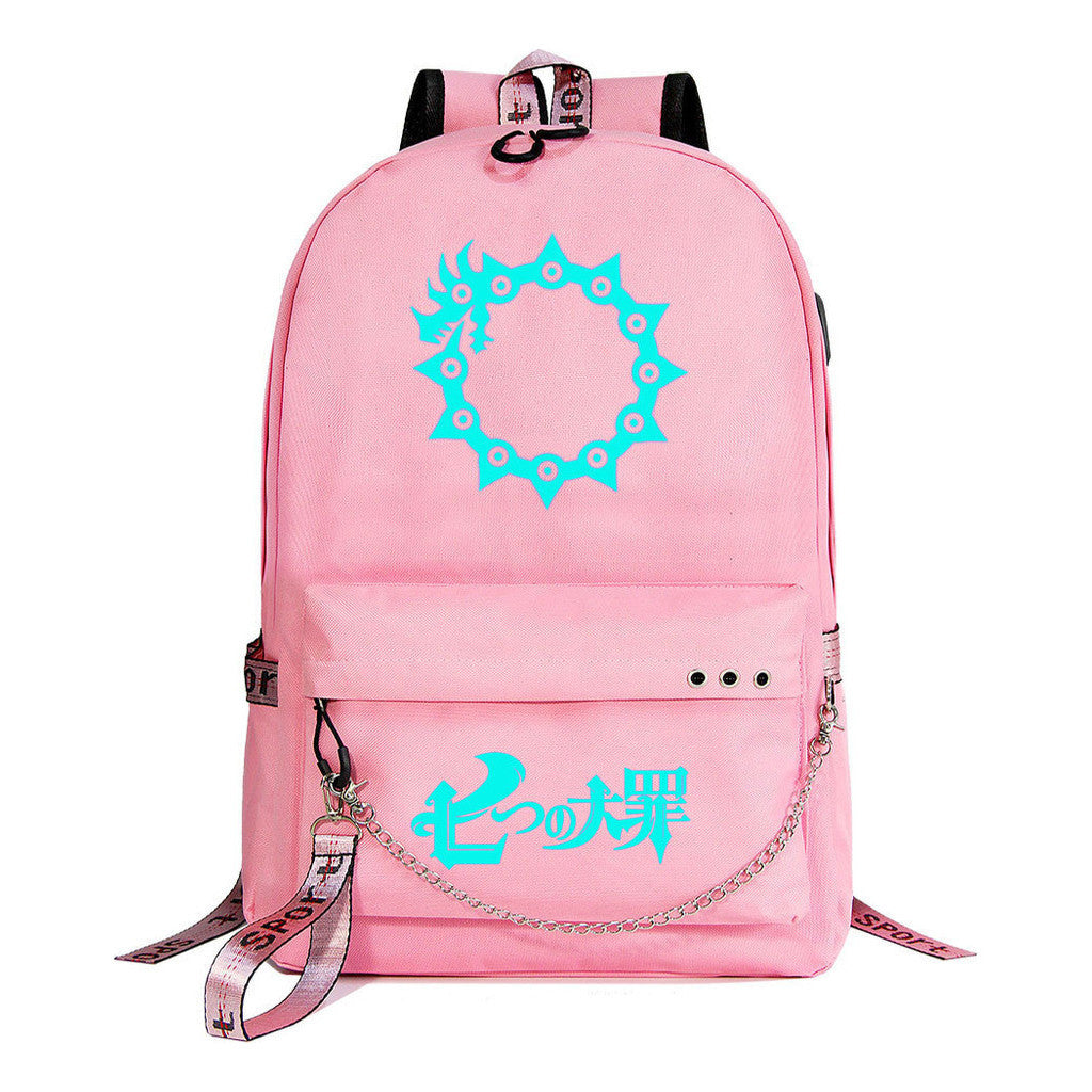 Usb Youth Student Backpack For Boys And Girls Leisure Travel Backpack