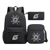 Anime Naruto Starry Sky Youth School Bag Three Piece Set For Men And Women Backpack Set