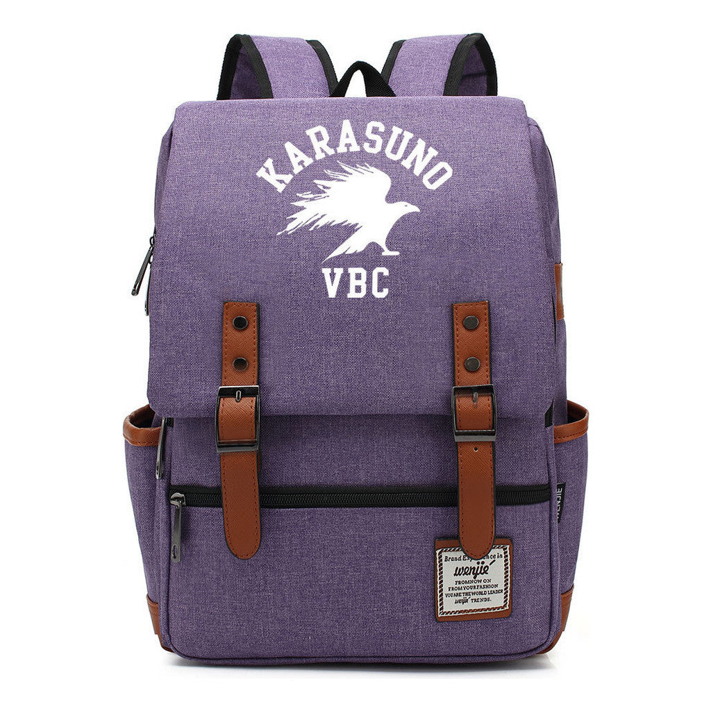 Volleyball Youth Printed Student School Bag Casual Belt Buckle Classic Backpack