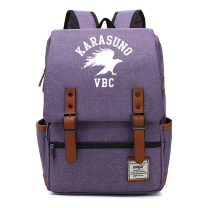 Volleyball Youth Printed Student School Bag Casual Belt Buckle Classic Backpack