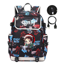 Anime Cartoon Usb Youth Student Backpack For Men And Women Leisure Backpack