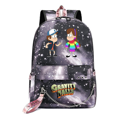 Cartoon Strange Town Youth Student School Bag Men's And Women's Leisure Travel Backpack