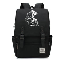 Anime Pirate King Luffy Printed Youth Student School Bag Casual Belt Buckle Classic Backpack