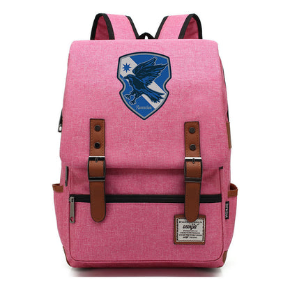 School Of Magic Printed Youth Schoolbag Leisure Belt Buckle Classic Backpack