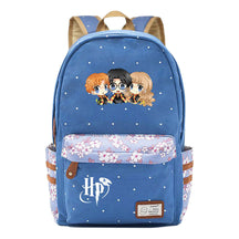 School Of Witchcraft And Wizardry Student Backpack, Floral Canvas, Female Backpack