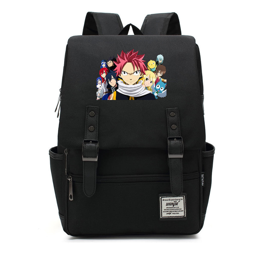 Printed Schoolbags For Men And Women Leisure Belt Buckle Classic Backpack