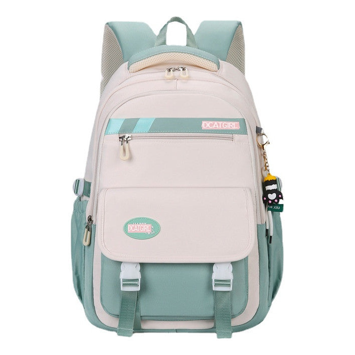 Reducing Load And Protecting Spine, Simple And Large Capacity Student Girl Backpack