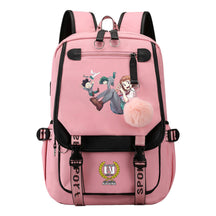 My Heroes Academy Usb Youth Student Backpack For Boys And Girls, Casual Woven Strap Flip Back Backpack