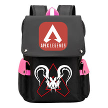 Apex Hero Print Usb Charging Cap Headpiece Student Backpack Leisure Backpack