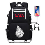Printed Usb Youth School Bag Backpack Leisure Travel Backpack