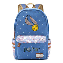 School Of Witchcraft And Wizardry Student Backpack With Floral Canvas Backpack