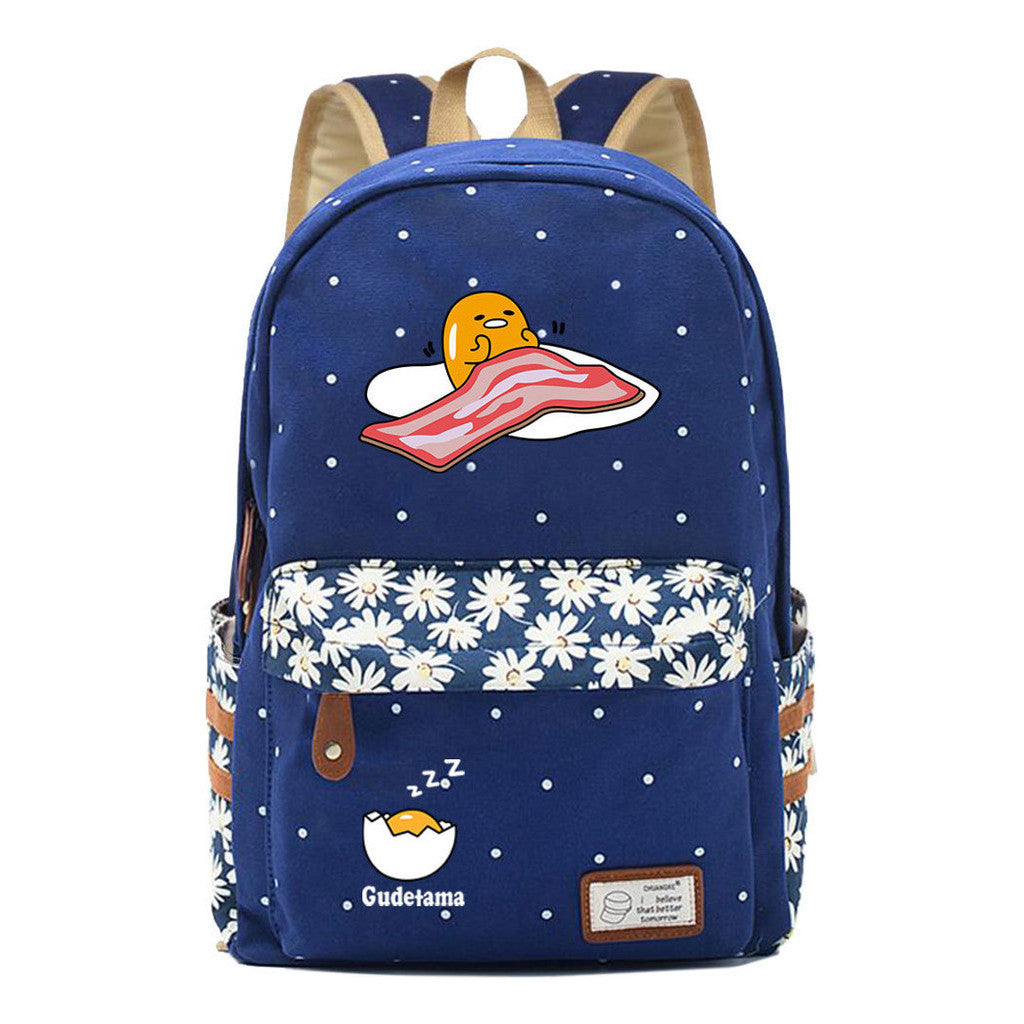 Riman Egg Yolk Student School Bag Leisure Backpack