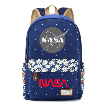 Fashionable Printed Student Backpack From Nasa, Casual Backpack