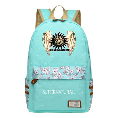 Evil Power Printed Youth And Girls School Bag Fashion Boy's And Girl's Leisure Backpack