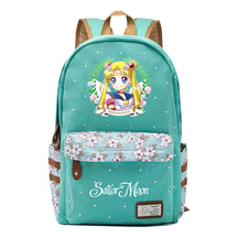 Anime Surrounding Beauty Girl Warrior Youth Student School Bag Fragmented Flower Boy's And Girl's Leisure Backpack