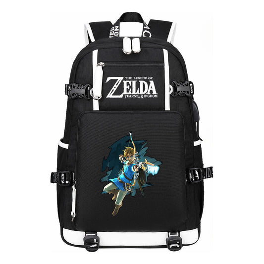 Legend Of Zelda Printed Youth Student Backpack For Men And Women With Large Capacity Leisure Travel Backpack
