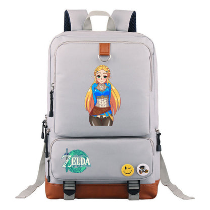 Printed Teenage Student Backpack, Travel Bag, Men's And Women's Backpack