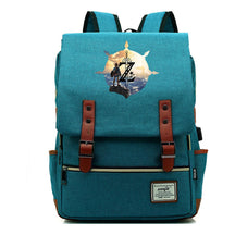Game Tear Print Of The Kingdom Of Zelda Youth Primary And Secondary School Student Backpack Usb Men's And Women's Leisure Backpack
