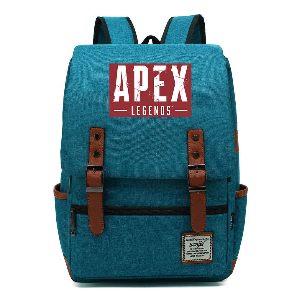 Printed Teenage Student Backpack For Men And Women With Casual Belt Buckle Classic Backpack