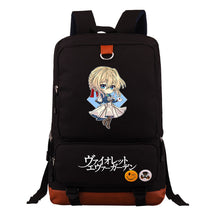 Violet Eternal Garden Printed Student School Bag Large Capacity Travel Bag Men's And Women's Backpack