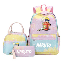 Naruto Teenage Girls School Bag Lunch Bag Three Piece Backpack Set