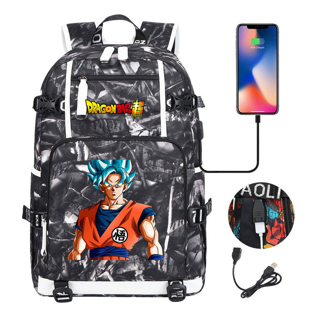 Fashionable Sun Wukong Usb Large Capacity Student Backpack For Leisure Travel Backpack