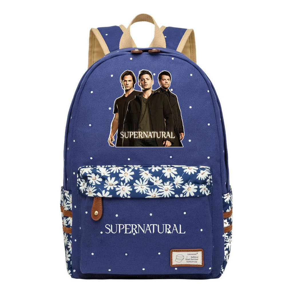 Evil Power Printed Youth And Girls School Bag Fashion Boy's And Girl's Leisure Backpack