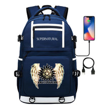Evil Power Usb Youth Student School Bag Men's And Women's Backpack Leisure Travel Backpack