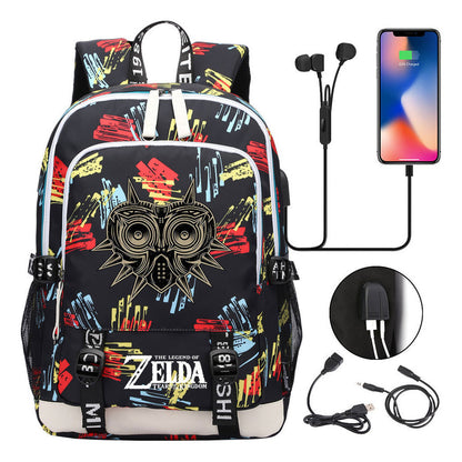 Usb Youth Student Backpack For Men And Women's Leisure Sports Backpack