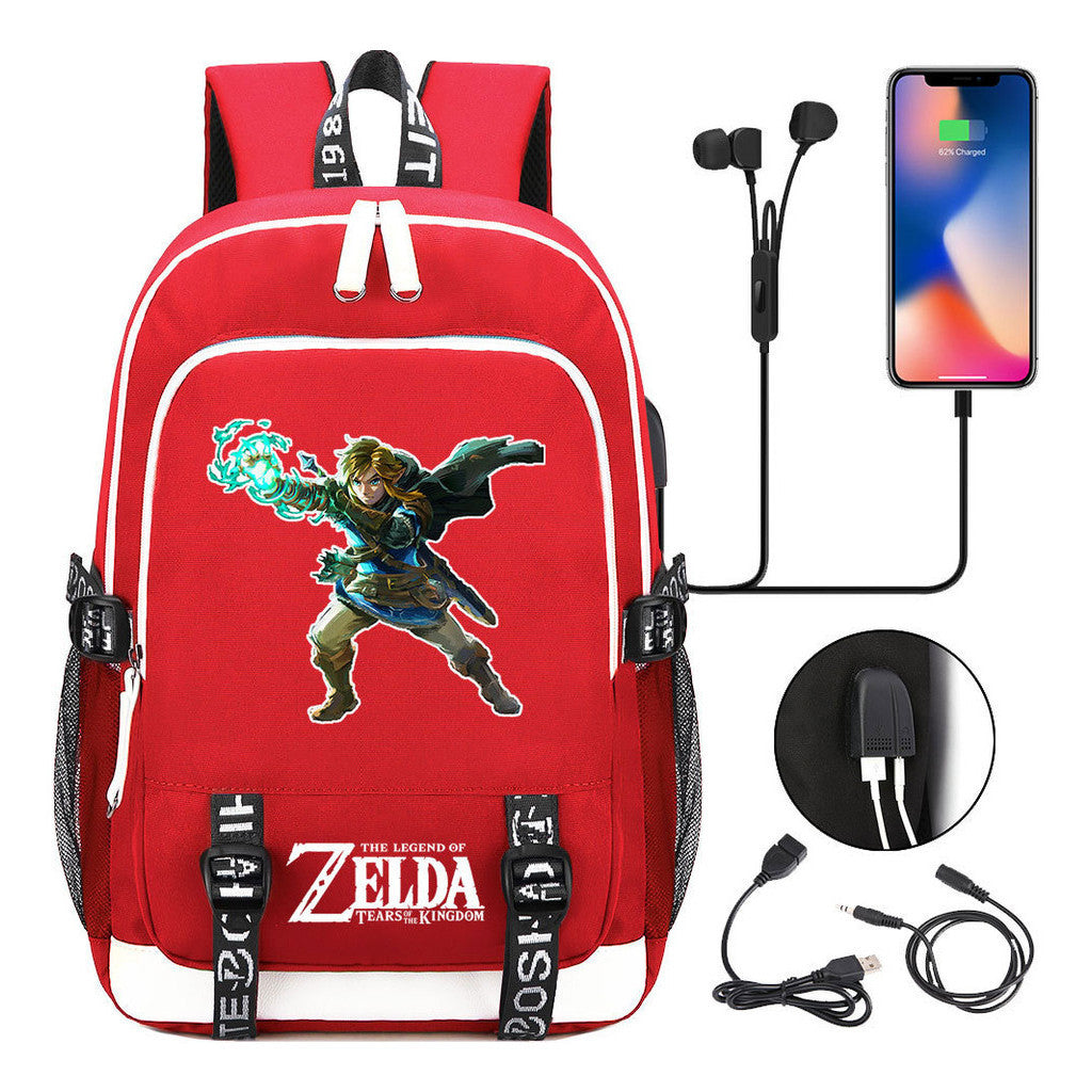 Usb Teen School Bag Men's And Women's Sports Backpacks