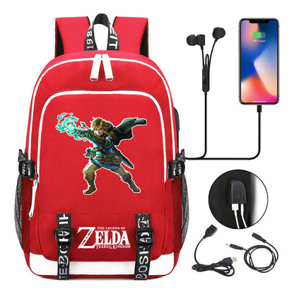 Usb Teen School Bag Men's And Women's Sports Backpacks