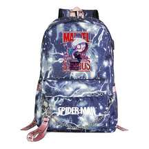 Superhero Printed Teenage Student Backpack For Boys And Girls, Casual Woven Strap Backpack