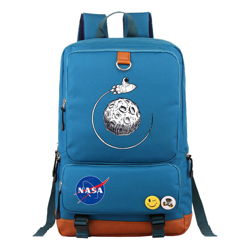 Nasa Fashion Printed Youth Student School Bag Travel Bag Men's And Women's Backpack Travel Backpack
