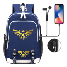 Golden Usb Youth Student Backpack For Leisure Sports Backpack