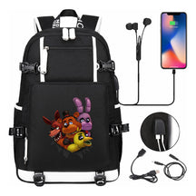 Toy Bear Game Usb Large Capacity Youth Student School Bag Leisure Travel Backpack
