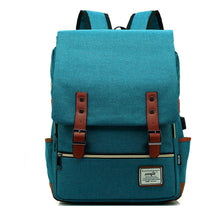 Usb Youth Student Backpack For Men And Women With Casual Belt Buckle Printed Backpack