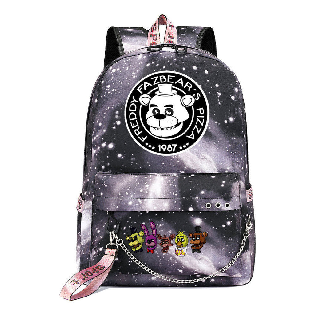 Toy Bear Game Usb Youth Student Backpack For Men And Women Leisure Travel Backpack