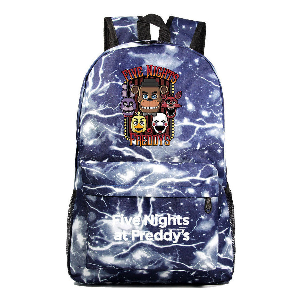 Fashionable Teddy Bear Game, Fashionable Starry Sky Student Backpack, Casual Backpack