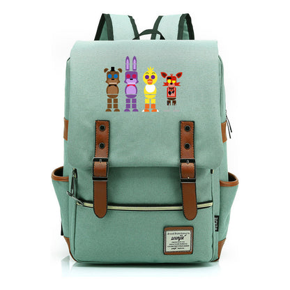 Toy Bear Game Printed Youth Student School Bag Casual Classic Backpack