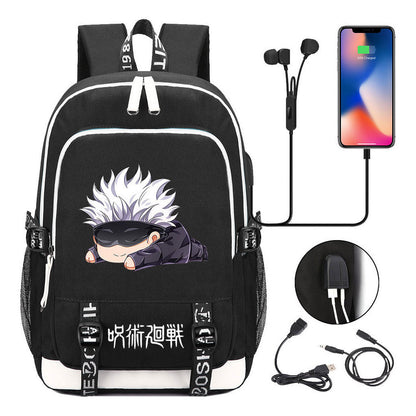 Youth Student Backpack Usb Men's And Women's Leisure Backpack