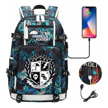 Printed Usb Large Capacity Youth Student Backpack For Men And Women's Leisure Travel Backpack