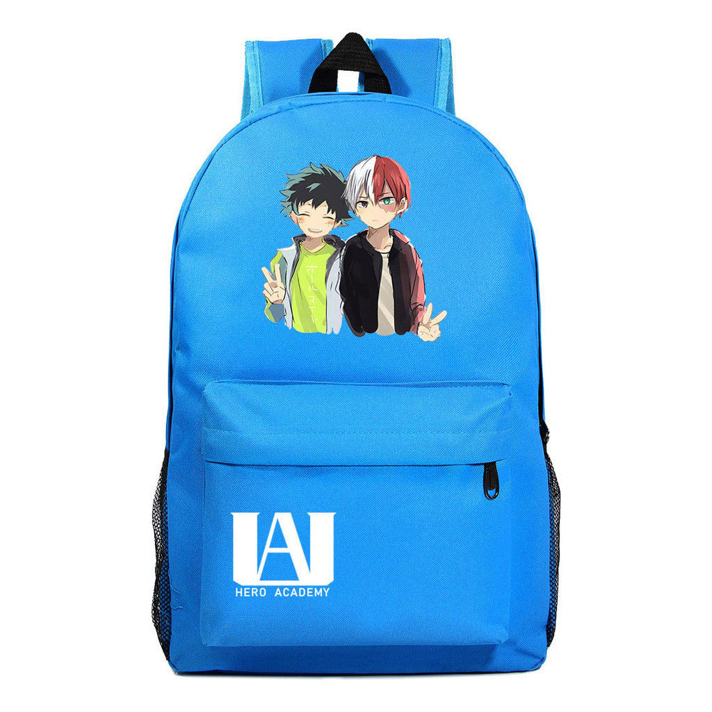 Anime My Heroes Academy Printed Youth Student Backpack Men's And Women's Leisure Backpack