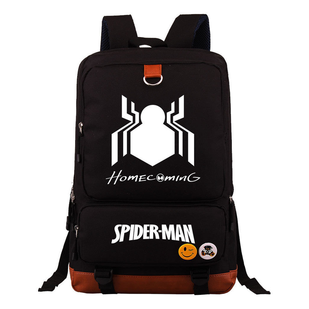 Superhero Printed Youth Student Backpack With Large Capacity Travel Bag, Men's And Women's Backpack