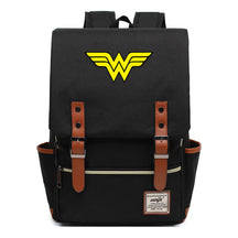 Anime Wonder Woman Printed Youth Student School Bag Men's And Women's Leisure Belt Buckle Backpack