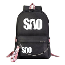 Sword God Domain Printed Usb Youth Student Backpack For Men And Women's Leisure Travel Backpack