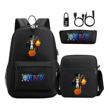 Usb Password Lock Student Backpack Three Piece Set Backpack Set