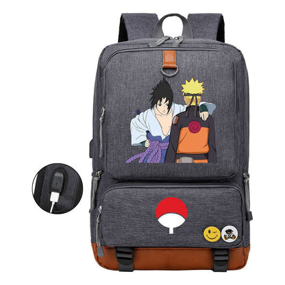 Printed Usb Youth Student Backpack For Leisure Travel Backpack