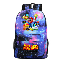 Super Mario Starry Sky Youth Student Backpack For Men And Women's Leisure Travel Backpack