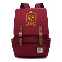 School Of Witchcraft And Wizardry Printed Youth Student Backpack For Men And Women, Casual Belt Buckle, Classic Backpack